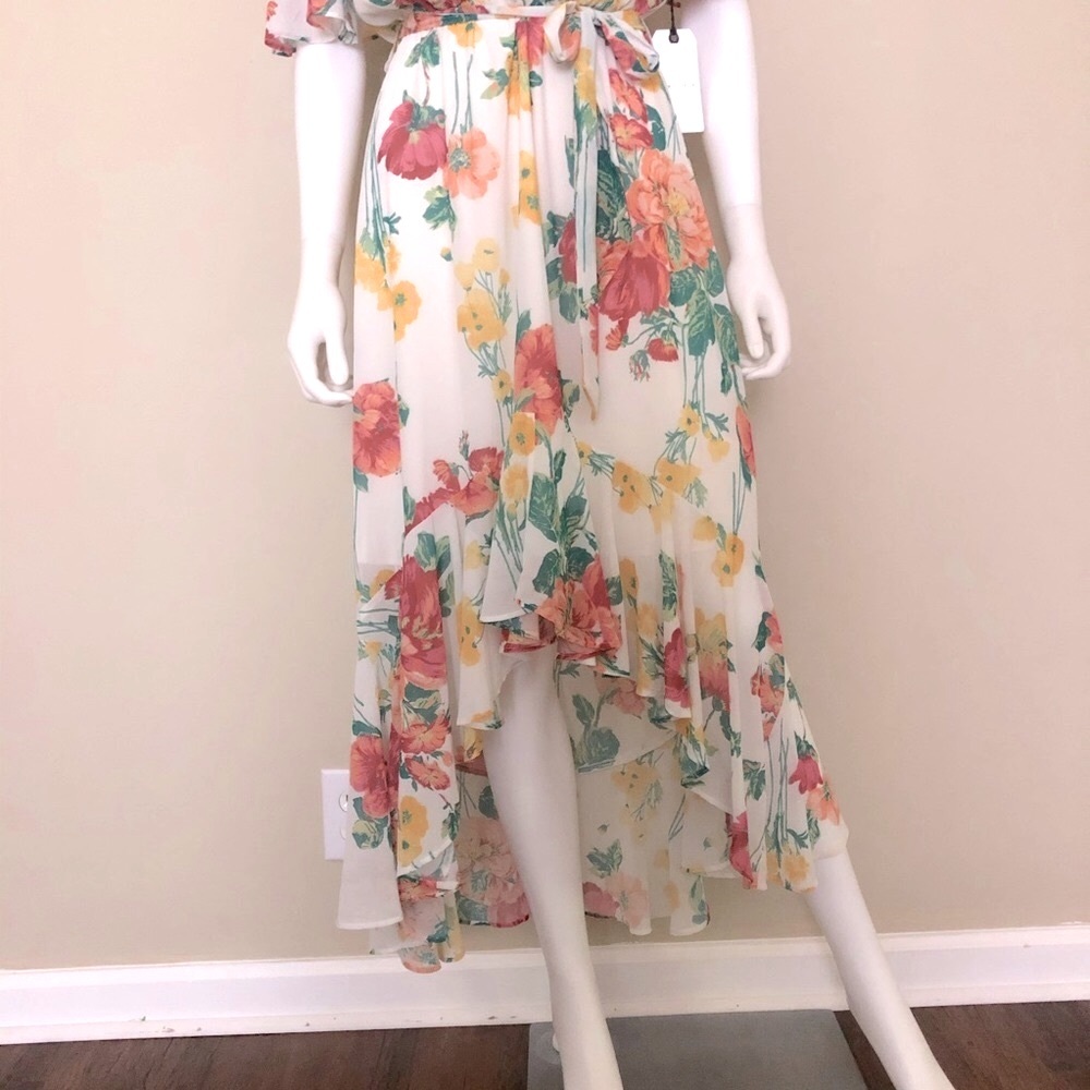 Leith flutter sleeve high low dress - Picture 5 of 15
